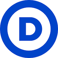 The Circle D the official party logo of the Democratic National Committee.